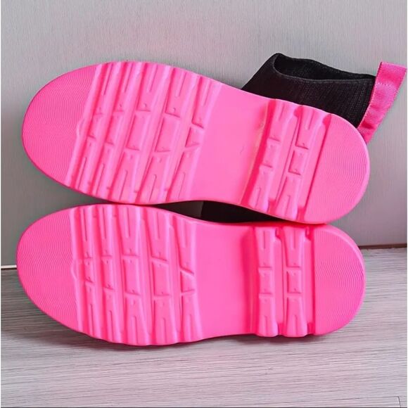 Trendy women's slip on sock boots sz 6 - Picture 5 of 9